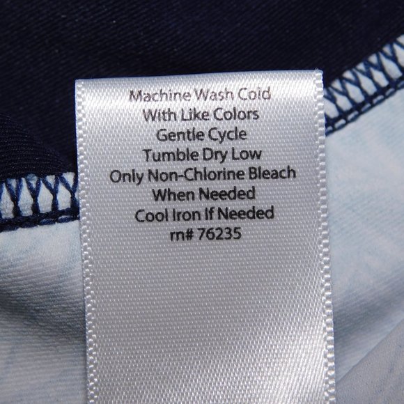 Coral Bay Womens L Navy Blue White Floral Detail Sleeveless Golf Polo Shirt - Picture 6 of 12